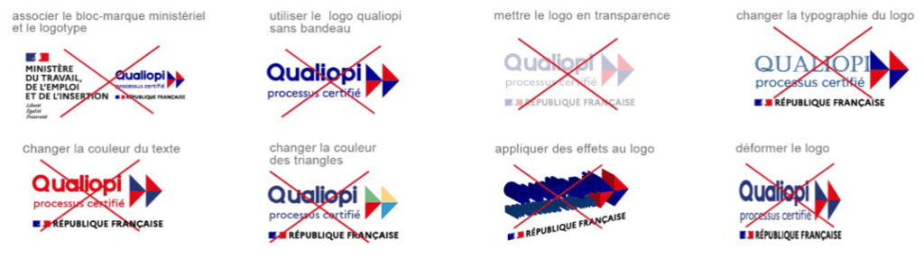 Logo qualiopi interdit