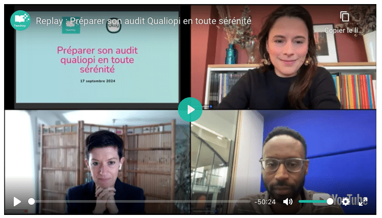 capture video webinaire qiwy teachizy préparer son audit en toute serenité
